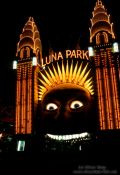 Travel photography:Luna Park entrance at night, Australia