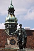 Travel photography:The Amalienburg with astronomical clock, Austria
