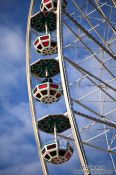 Travel photography:Gondolas of the new ferris wheel at Vienna´s  Prater, Austria