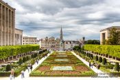 Travel photography:View of Brussels from the Mont des Arts, Belgium