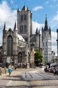 Travel photography:Ghent Saint Nicholas Church and Belfry, Belgium