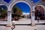 Travel photography:View of Potosi town square, Bolivia