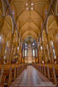 Travel photography:Inside the Saint Patricks basilica in Montreal, Canada