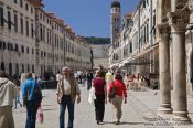 Travel photography:Dubrovnik main street, Croatia