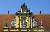 Travel photography:Facade near Zagreb Cathedral, Croatia
