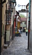 Travel photography:The Golden Alley (Zlatá ulicka) in Prague Castle, Czech Republic