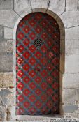 Travel photography:Tower door on Charles bridge, Czech Republic