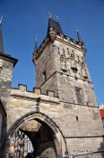 Travel photography:Western tower of the Charles Bridge, Czech Republic