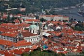 Travel photography:Aerial view of the Lesser Quarter, Czech Republic
