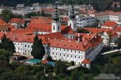 Travel photography:Aerial view of Strahov Monastery (Strahovský klášter), Czech Republic