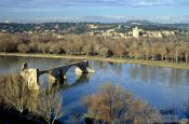 Travel photography:Old bridge in Avignon, France