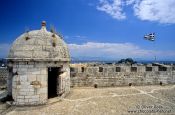 Travel photography:Walls of the New Venetian Fortress in Corfu, Greece