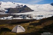 Travel photography:Camping at Breiðárlón lake, Iceland