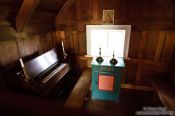 Travel photography:Inside the old church at Nupsstadur, Iceland