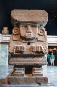 Travel photography:Goddes Chalchiutlicue at the Mexico City Anthropological Museum, Mexico