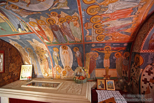 Crypt within the monastery in Cetinje