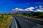 Travel photography:Mount Ruapehu in the Tongariro Ntl Park, New Zealand