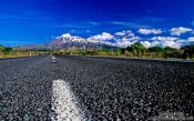 Travel photography:Mt Ruapehu viewed from State Highway 1, New Zealand