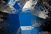 Travel photography:Skylight in the Natural History Museum (Museu Blau) near Barcelona Forum, Spain