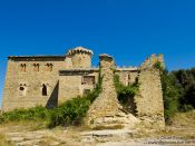 Travel photography:Abandoned castle at Cingles de Berti, Spain