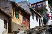Travel photography:Houses in the Granada Albayzin district, Spain