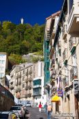 Travel photography:Houses at the port in San Sebastian, Spain