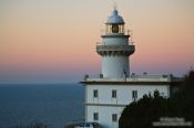 Travel photography:Dusk over the San Sebastian light house, Spain