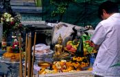 Travel photography:Shrine at Wat Phra Kaew, Thailand