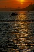 Travel photography:Sunset over the Bosporus, Turkey
