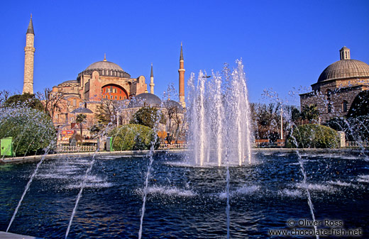 The Ayasofya (Hagia Sofia) with fountain