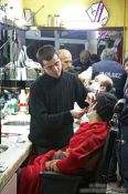 Travel photography:Getting a shave in Istanbul, Turkey