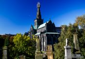 Travel photography:Glasgow Cathedral viewed from the Necropolis, United Kingdom