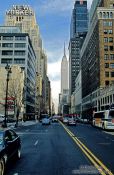 Travel photography:New York`s New Yorker with Empire State, USA