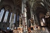 Travel photography:Inside Stephansdom cathedral, Austria