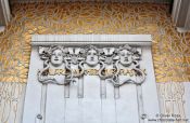 Travel photography:Vienna Secession facade detail , Austria