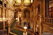 Travel photography:Staircase inside the Vienna State Opera, Austria