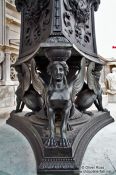 Travel photography:Detail outside the parliament building in Vienna, Austria