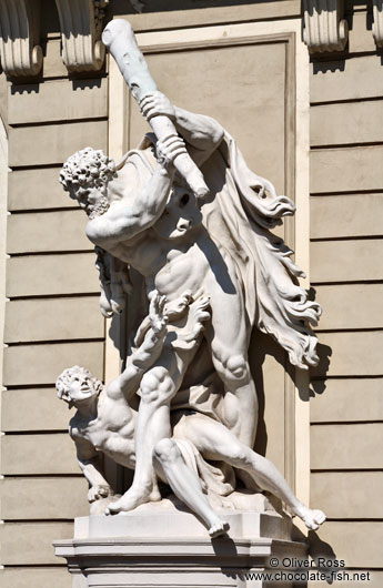 Heracles and Busiris sculpture in Vienna´s Hofburg 