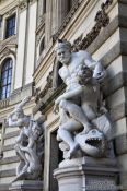 Travel photography:Heracles with Hyppolita (front) and Hydra (back) in Vienna´s Hofburg, Austria