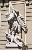 Travel photography:Heracles and Busiris sculpture in Vienna´s Hofburg , Austria