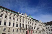Travel photography:Vienna Hofburg northwing facade , Austria