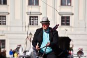 Travel photography:Fiaker driver in Vienna´s Hofburg, Austria
