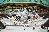Travel photography:Vienna Hofburg imperial eagle, Austria