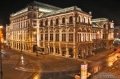 Travel photography:The Vienna State Opera by night, Austria