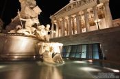 Travel photography:The Pallas-Athene fountain outside the Austrian parliament in Vienna, Austria