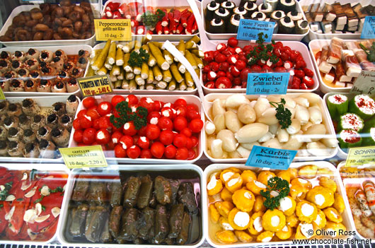 Vienna Naschmarkt delicatessen 