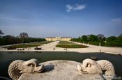 Travel photography:View of Schönbrunn palace and gardens, Austria