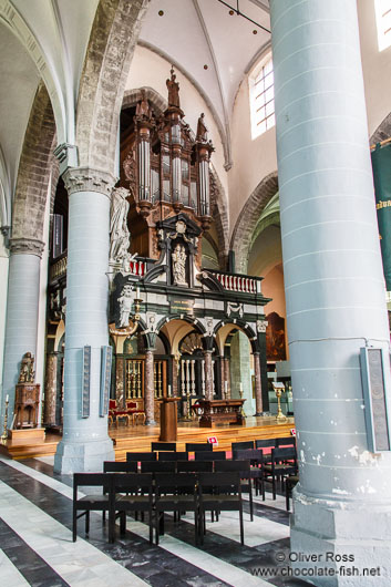 Inside Bruges cathedral