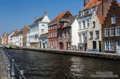 Travel photography:Canal with houses in Bruges, Belgium