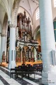 Travel photography:Inside Bruges cathedral, Belgium